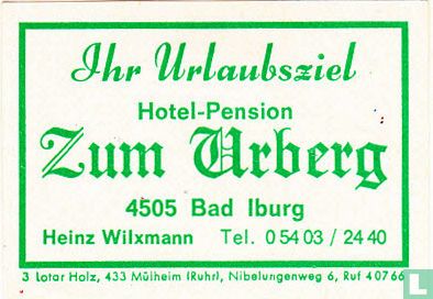 Zum Arberg - Heinz Wilxmann