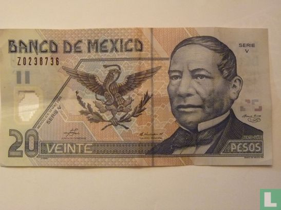 Mexico 20 Pesos - Image 1