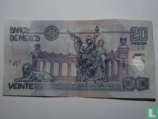 Mexique 20 Pesos - Image 2