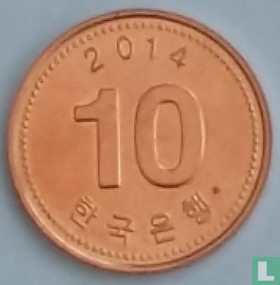 Zuid-Korea 10 won 2014 - Afbeelding 1