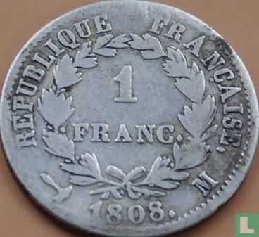 Frankrijk 1 franc 1808 (M) - Afbeelding 1