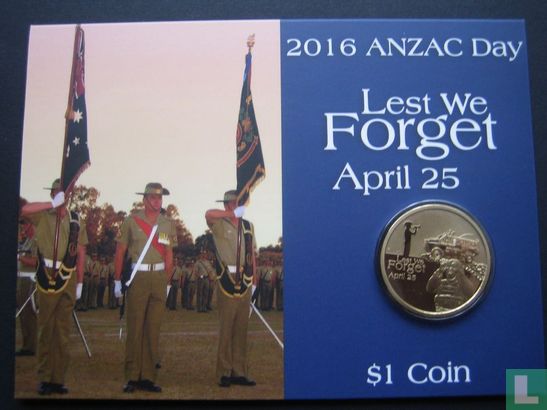 Australie 1 dollar 2016 (folder) "ANZAC Day" - Image 1