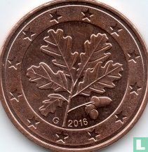 Duitsland 5 cent 2016 (G) - Afbeelding 1