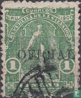 Céres with overprint