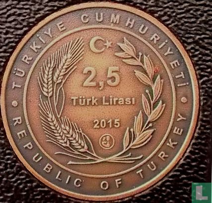 Turkije 2,5 türk lirasi 2015 (OXYDE) "Cruiser Midilli"  - Afbeelding 1