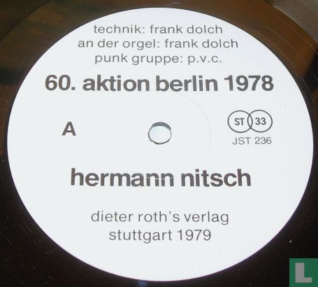 Musik Der 60. Aktion, Berlin 1978 Galerie Petersen - Afbeelding 3