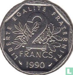 France 2 francs 1990 - Image 1