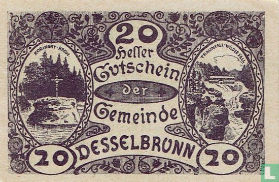 Desselbrunn 20 Heller 1920 - Bild 1