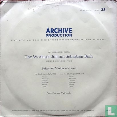 Bach: Suiten für Violoncello Nr. 3 C-dur, BWV 1009 + Nr.4 Es-dur, BWV 1010 - Bild 2