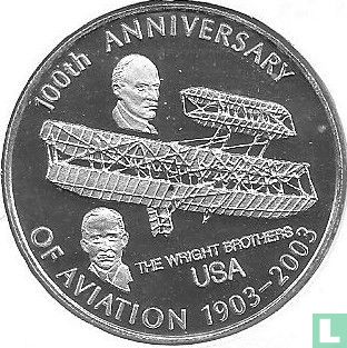 Congo-Kinshasa 10 francs 2008 (PROOF) "Centenary of aviation - Wright brothers" - Image 2