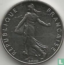 Frankrijk ½ franc 1990 - Afbeelding 2
