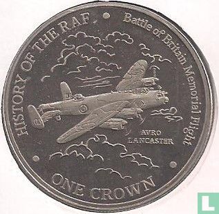 Gibraltar 1 crown 2007 "Battle of Britain memorial flight - Avro Lancaster" - Image 2