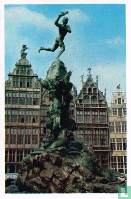 De Grote Markt van Antwerpen met Brabo-fontein - Image 1