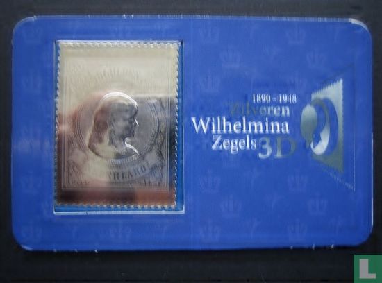 Silver Wilhelmina stamps - Image 1