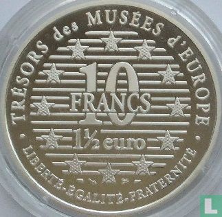 France 10 francs / 1½ euro 1996 (BE) "Clothed Maya by Goya" - Image 2