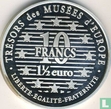 France 10 francs / 1½ euro 1996 (PROOF) "La source" - Image 2