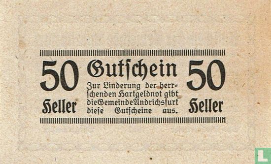 Andrichsfurt 50 Heller 1920 - Image 2