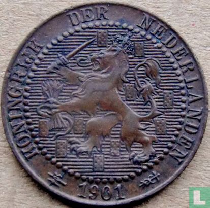 Nederland 1 cent 1901 (type 2) - Afbeelding 1
