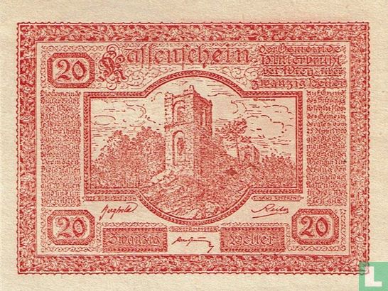 Hinterbrühl 20 Heller 1920 (Hasarentempel) - Image 1