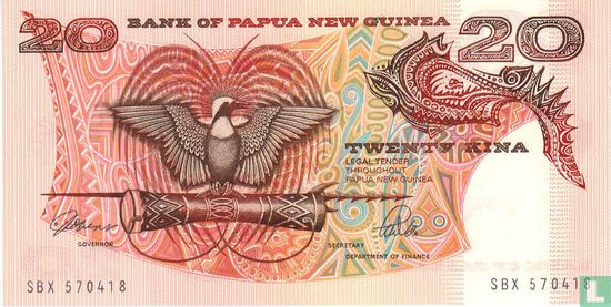 Papua New Guinea 20 Kina ND (1989) - Image 1