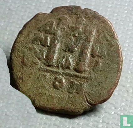 Byzantijnse Rijk  40 nummi (follis)  610-641 CE - Afbeelding 1