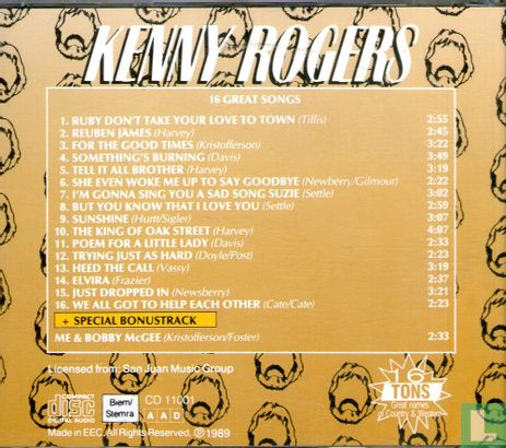 Kenny Rogers 16 Greatest Songs - Image 2