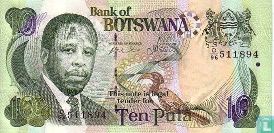 Botswana 10 Pula ND (2002) - Afbeelding 1