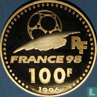 Frankrijk 100 francs 1996 (PROOF) "1998 Football World Cup in France" - Afbeelding 1