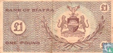 Biafra 1 Pound ND (1967) - Image 2