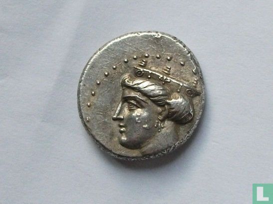 Grèce antique, Pontos - Amisos AR17 Siglos  ca. 400-375 BCE - Image 2