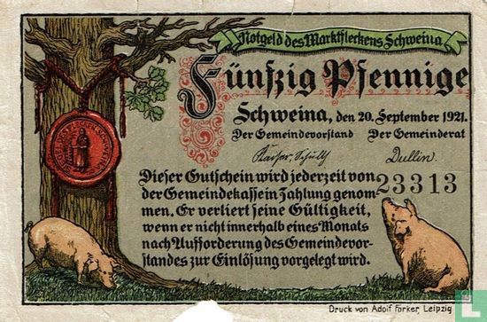 Schweina 50 Pfennige 1921 - Image 2