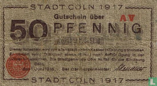 Köln 50 Pfennig 1918 - Afbeelding 1