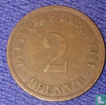 Deutsches Reich 2 Pfennig 1904 (G) - Bild 1