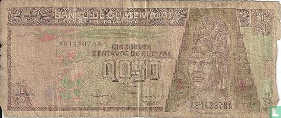 Guatemala ½ Quetzal (50 Centavos) 1992 - Bild 1
