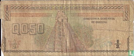 Guatemala ½ Quetzal (50 Centavos) 1992 - Image 2
