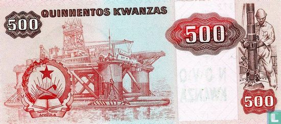 Angola 500 Novo Kwanza ND  - Afbeelding 2