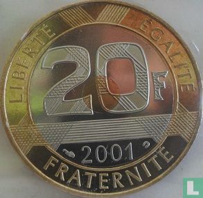 Frankrijk 20 francs 2001 (PROOF) - Afbeelding 1