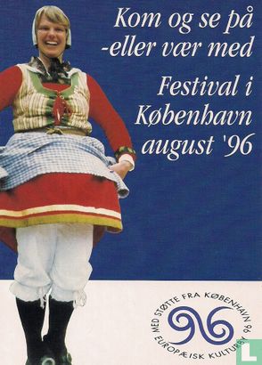 02135 - Stor-Købehavns Folkedanserfestival 1996 - Afbeelding 1