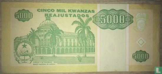 Angola 5,000 Kwanzas Reajustados 1995 - Image 2