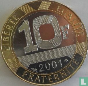 France 10 francs 2001 (PROOF) - Image 1