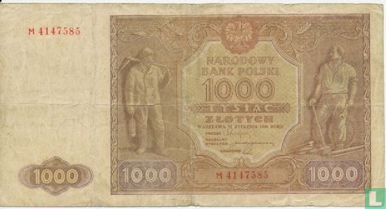 Poland 1,000 Zlotych 1946 - Image 1