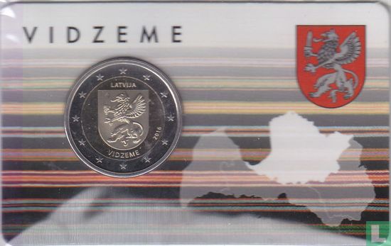 Letland 2 euro 2016 (coincard) "Vidzeme" - Afbeelding 1