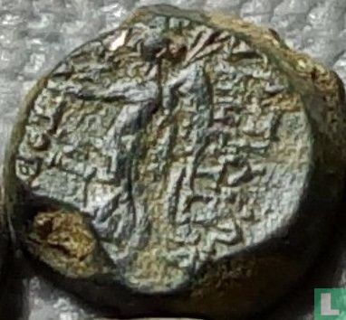 Seleucidische Rijk  AE19  (Demetrius II, Nikator; 2nd reign)  130-125 BCE - Image 1