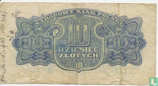 Pologne 10 Zlotych 1944 - Image 2