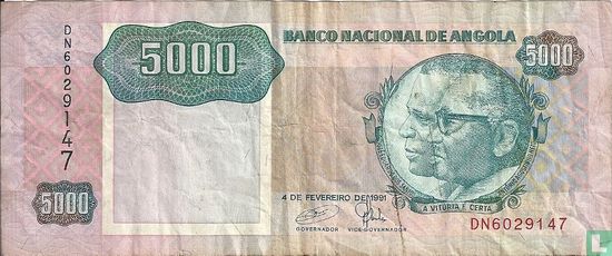 Angola 5.000 Kwanzas 1991 - Bild 1