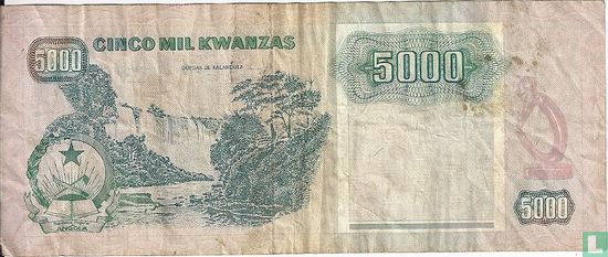 Angola 5.000 Kwanzas 1991 - Image 2