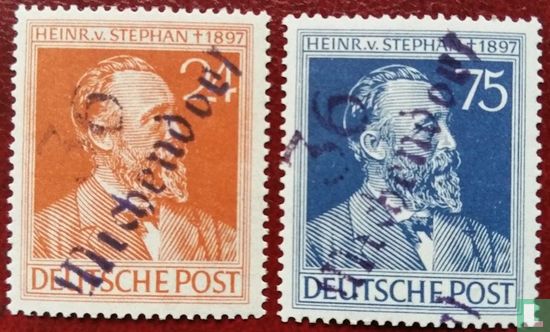 Heinrich von Stephan met OPD-opdruk