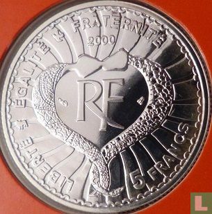 France 5 francs 2000 "Yves St. Laurent" - Image 1