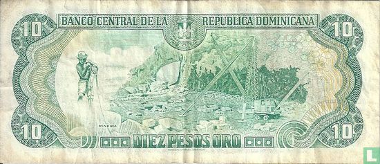 Dominicaanse Republiek 10 Pesos Oro 1997 - Afbeelding 2