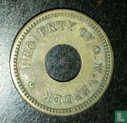 USA  Amusement Token Property of O.K. Vender Loaned for Amusement Only  - Afbeelding 1